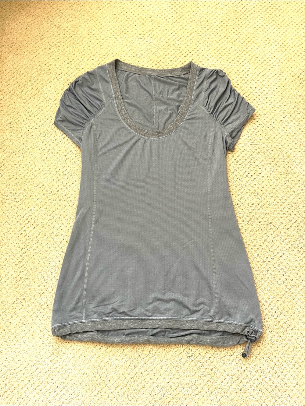 Lululemon Run:Energy Short Sleeve Athletic Top Gray Women’s 4